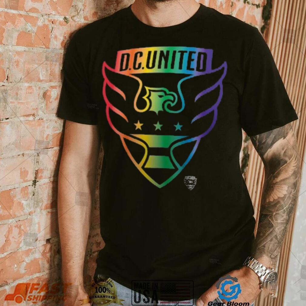 Men's D.C. United Fanatics Branded Black Team Pride Logo T Shirt Men's D.C. United Fanatics Branded Black Team Pride Logo T Shirt