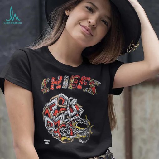 Men’s Distortedd Black Kansas City Chiefs LEADERS T Shirt
