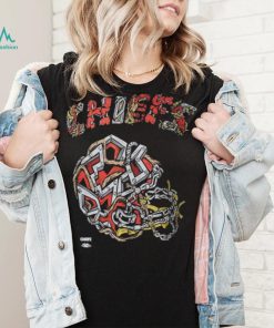 Men's Distortedd Black Kansas City Chiefs LEADERS T Shirt