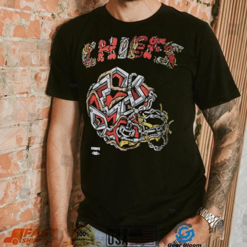 Men’s Distortedd Black Kansas City Chiefs LEADERS T Shirt