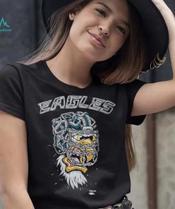 Men's Distortedd Black Philadelphia Eagles LEADERS T Shirt