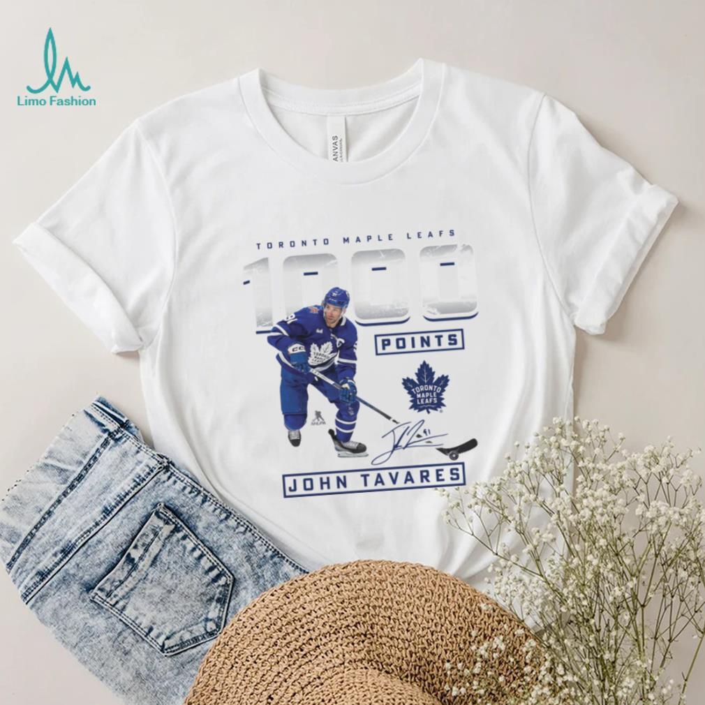 Men’s Fanatics Branded John Tavares White Toronto Maple Leafs 1,000 Career Points T Shirt Men’s Fanatics Branded John Tavares White Toronto Maple Leafs 1,000 Career Points T Shirt