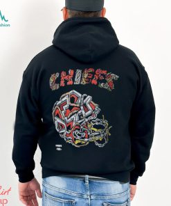Men's Kansas City Chiefs Distortedd Black LEADERS T Shirt
