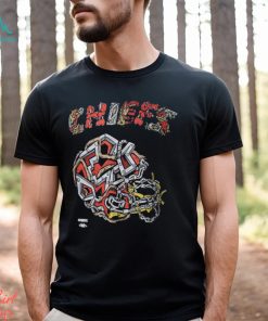 Men's Kansas City Chiefs Distortedd Black LEADERS T Shirt