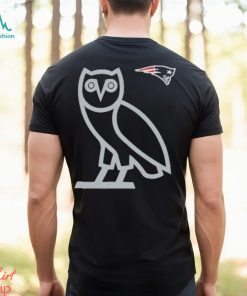 Men's New England Patriots OVO x NFL Navy OG Owl T Shirt
