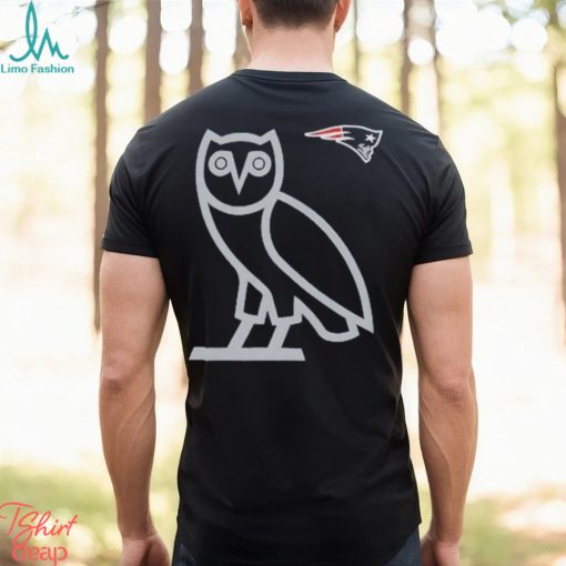 Men’s New England Patriots OVO x NFL Navy OG Owl T Shirt