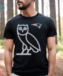 Men's New England Patriots OVO x NFL Navy OG Owl T Shirt