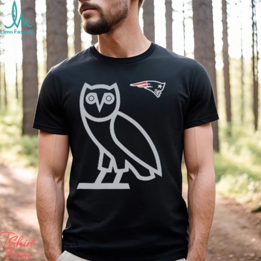 Men’s New England Patriots OVO x NFL Navy OG Owl T Shirt