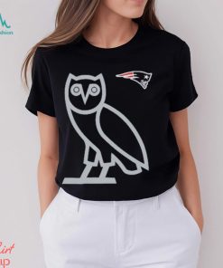 Men's New England Patriots OVO x NFL Navy OG Owl T Shirt