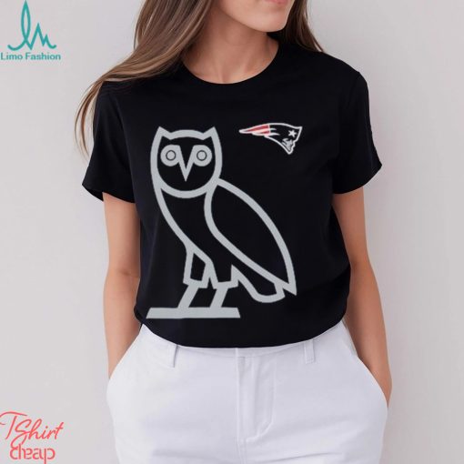 Men’s New England Patriots OVO x NFL Navy OG Owl T Shirt