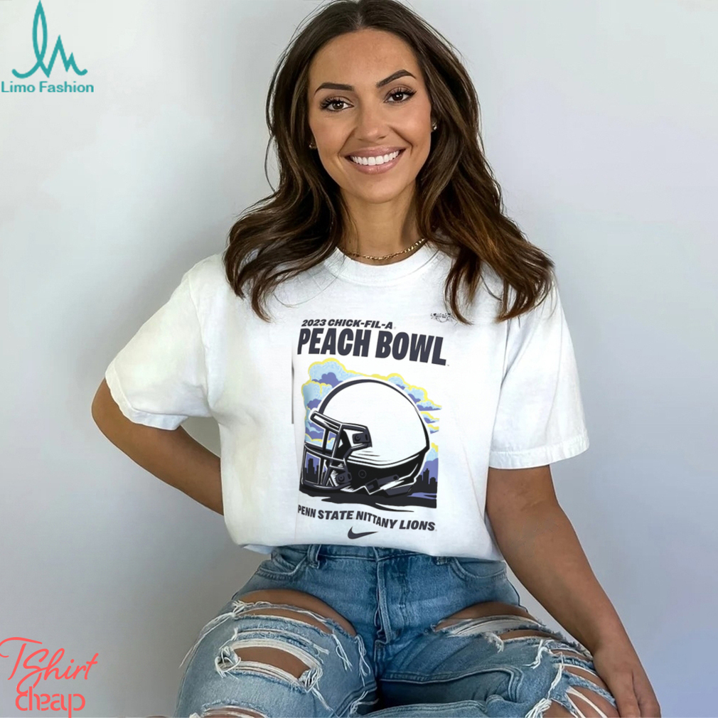 Men's Nike White Penn State Nittany Lions 2023 Peach Bowl Illustrated T Shirt Men's Nike White Penn State Nittany Lions 2023 Peach Bowl Illustrated T Shirt