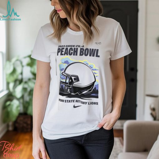 Men’s Nike White Penn State Nittany Lions 2023 Peach Bowl Illustrated T Shirt