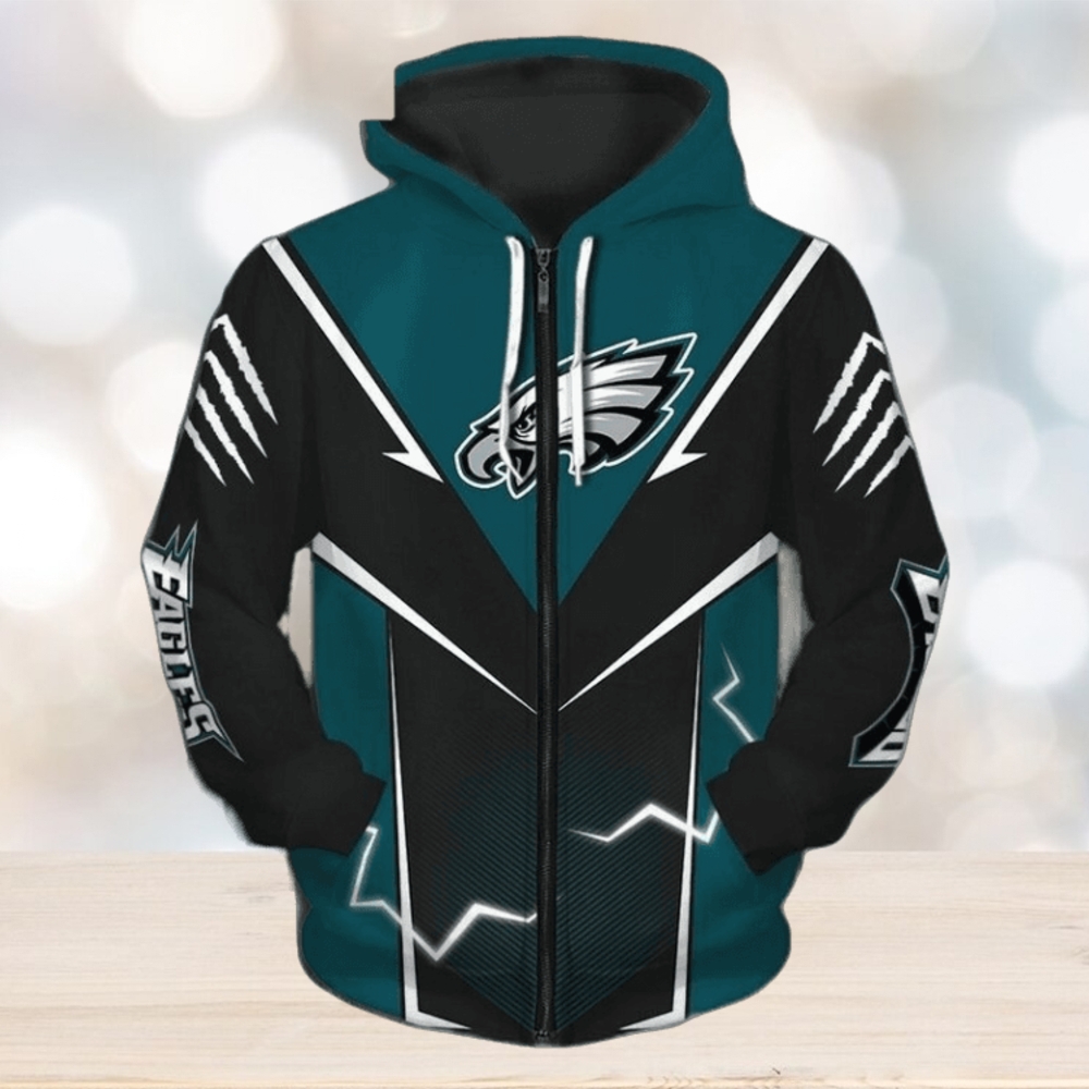 Mens Philadelphia Eagles 3D Graphic Hoodie Mens Philadelphia Eagles 3D Graphic Hoodie