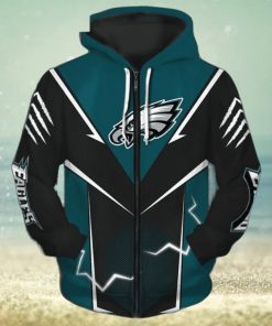 Mens Philadelphia Eagles 3D Graphic Hoodie