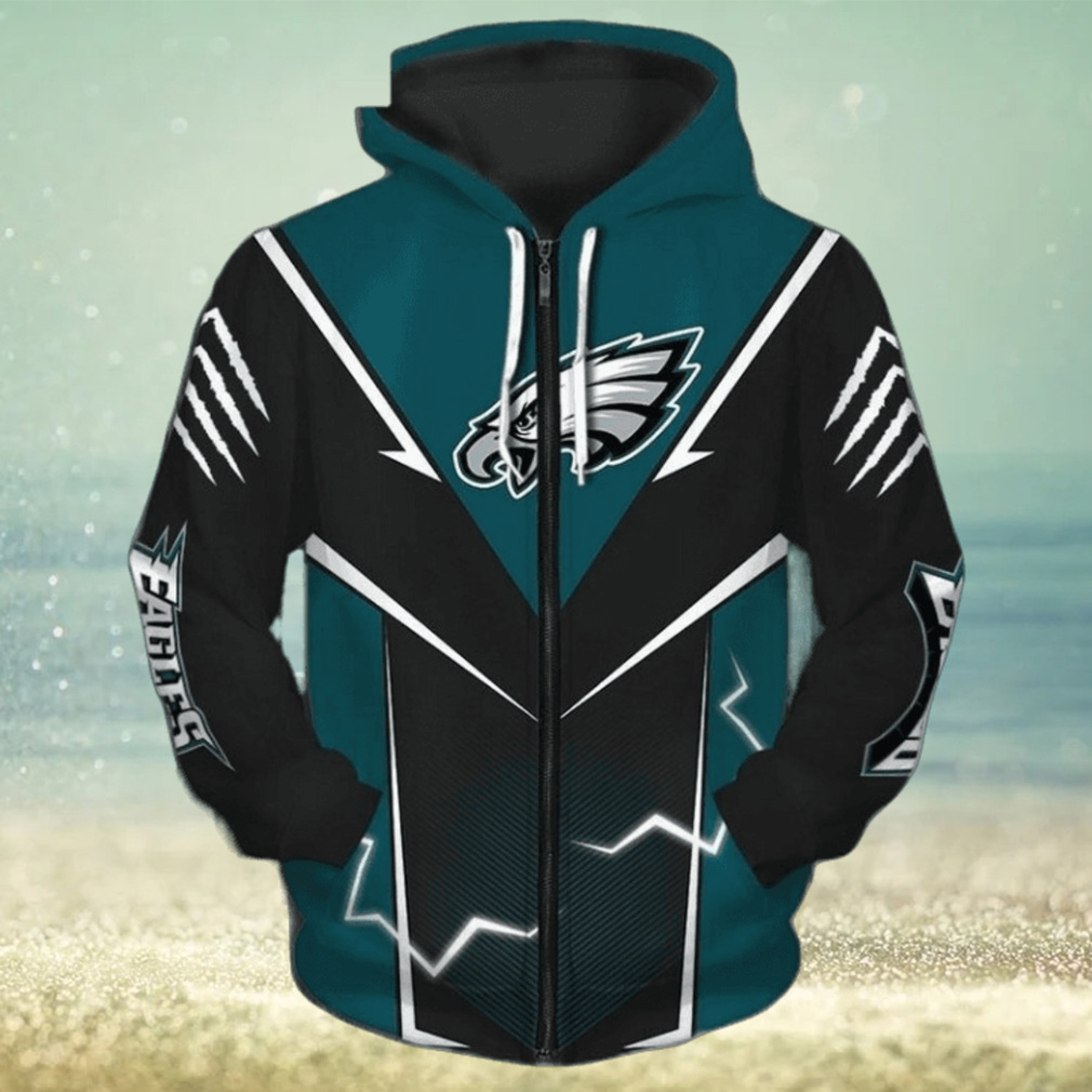 Mens Philadelphia Eagles 3D Graphic Hoodie Mens Philadelphia Eagles 3D Graphic Hoodie