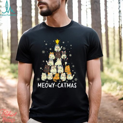 Meowy Catmas Cat Christmas Classic T Shirt