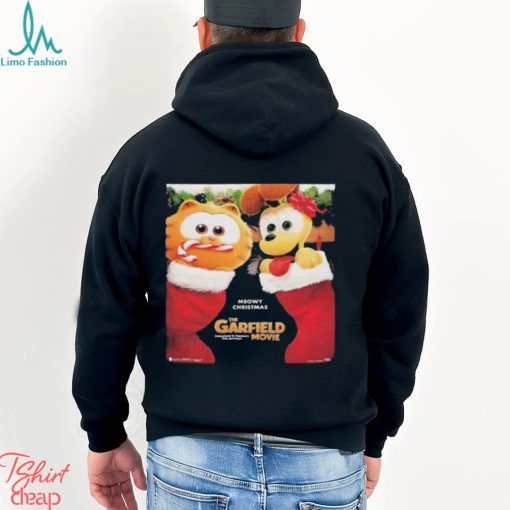 Meowy Christmas The Garfield Movie Poster T Shirt