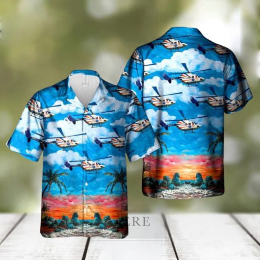 Mercy Flight Eurocopter Kawasaki BK 117A 4 Hawaiian Shirt Men And Women Gift Floral Beach