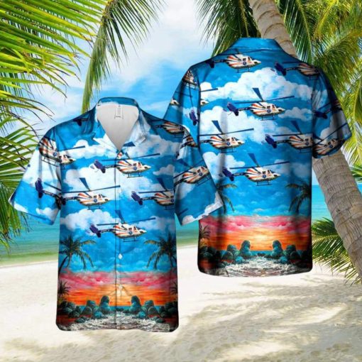 Mercy Flight Eurocopter Kawasaki BK 117A 4 Hawaiian Shirt Men And Women Gift Floral Beach