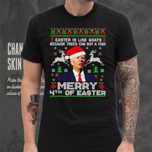 Merry 4th Of Easter Funny Biden Ugly Christmas Shirt