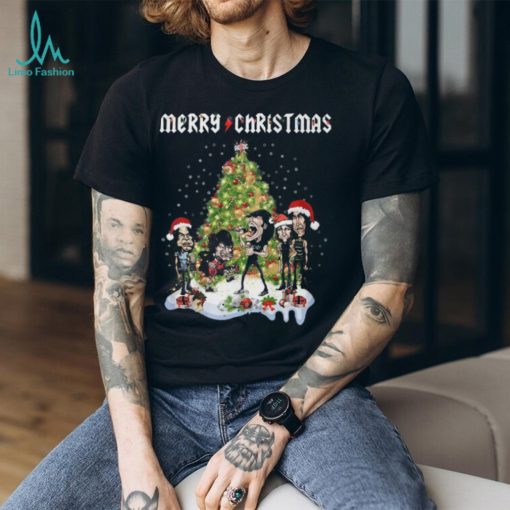 Merry Christmas ACDC Rock Band T Shirt