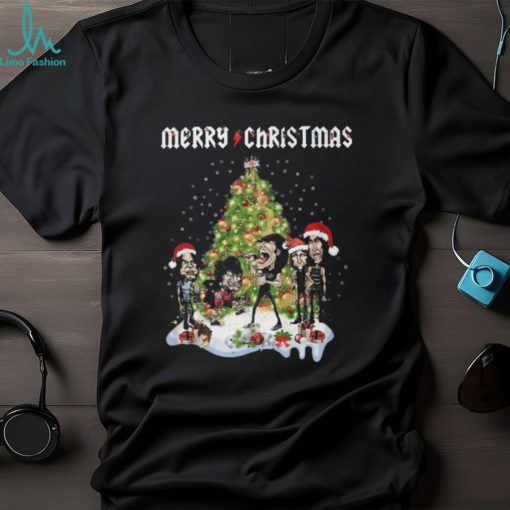 Merry Christmas ACDC Rock Band T Shirt