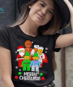 Merry Christmas Building Bricks Santa Elf Snowman Figures T Shirt, hoodie, sweater, long sleeve and tank top Merry Christmas Building Bricks Santa Elf Snowman Figures T Shirt