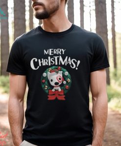 Merry Christmas Bullseye Santa Dog Team Member Target Classic T Shirt