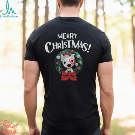 Merry Christmas Bullseye Santa Dog Team Member Target Classic T Shirt