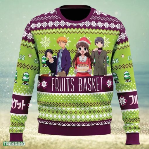 Merry Christmas Fruits Basket Ugly Christmas Sweater Funny Gift Ideas Christmas