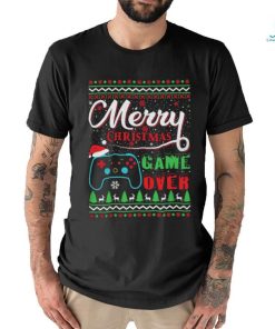Merry Christmas Game Over Ugly Christmas Shirt