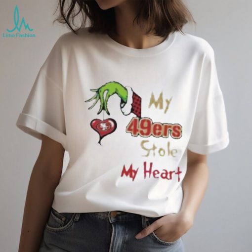 Merry Christmas Grinch Nfl San Francisco 49ers Team Stole My Heart Limited Shirt