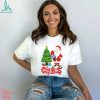 Cat Christmas Wrapped Up In Lights T Shirt