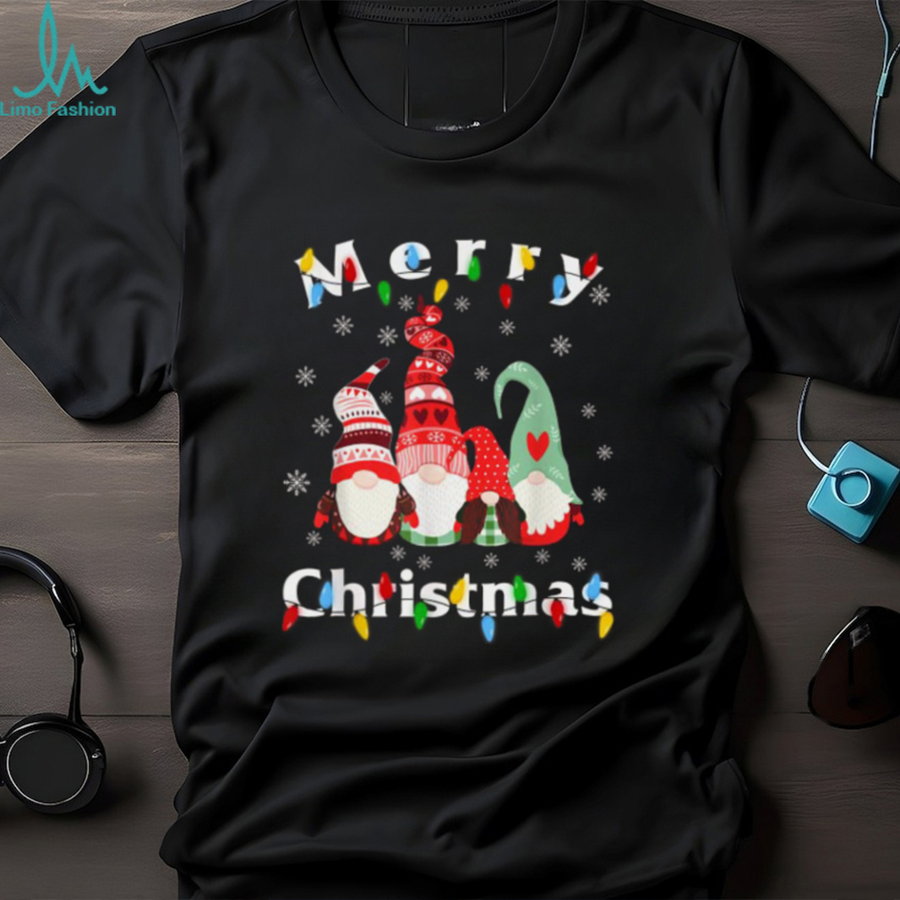 Merry Christmas Light Gnome Pajamas T Shirts Merry Christmas Light Gnome Pajamas T Shirts