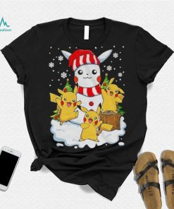 Merry Christmas Santa Pikachu mashup T shirt