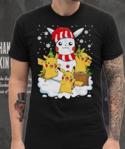 Merry Christmas Santa Pikachu mashup T shirt