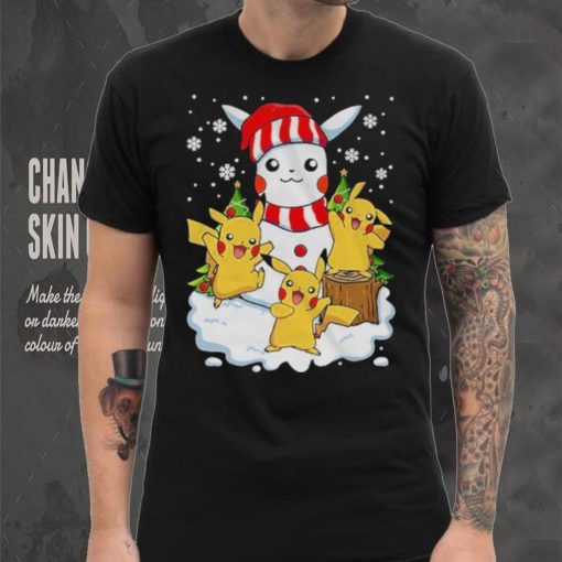 Merry Christmas Santa Pikachu mashup T shirt
