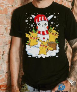 Merry Christmas Santa Pikachu mashup T shirt