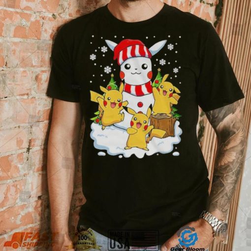 Merry Christmas Santa Pikachu mashup T shirt