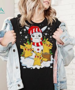 Merry Christmas Santa Pikachu mashup T shirt