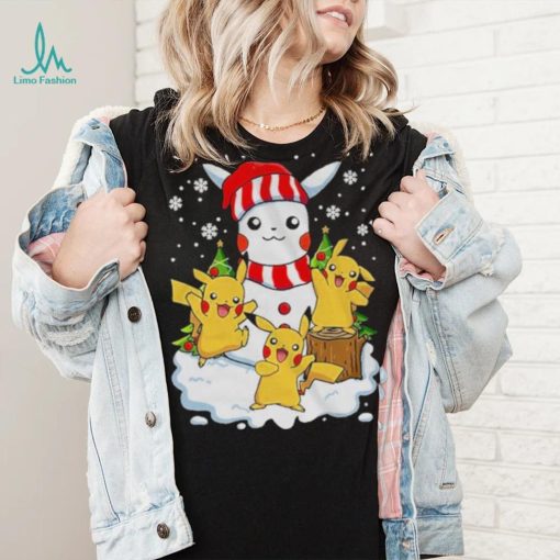 Merry Christmas Santa Pikachu mashup T shirt