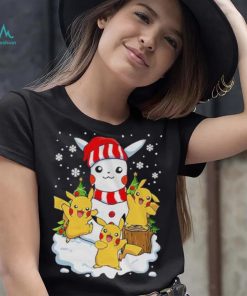 Merry Christmas Santa Pikachu mashup T shirt