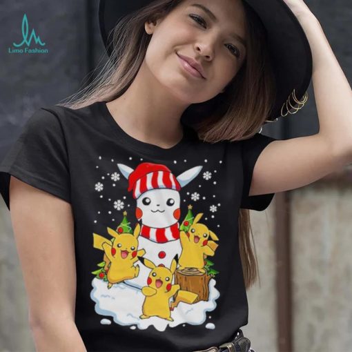 Merry Christmas Santa Pikachu mashup T shirt