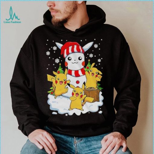 Merry Christmas Santa Pikachu mashup T shirt