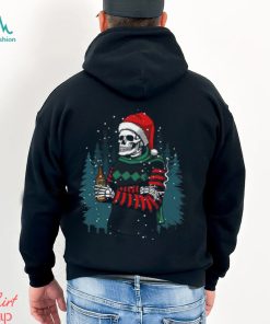 Merry Christmas Winter Skull Santa Hat Cousin Crew T Shirts