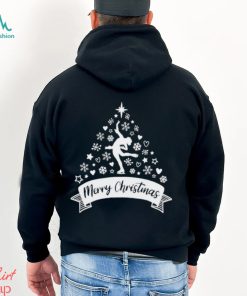 Merry Christmas figure skater Christmas tree shirt