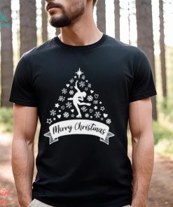 Merry Christmas figure skater Christmas tree shirt