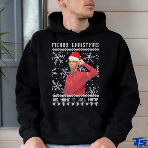 Merry Christmas his name is Joel Matip ugly shirt