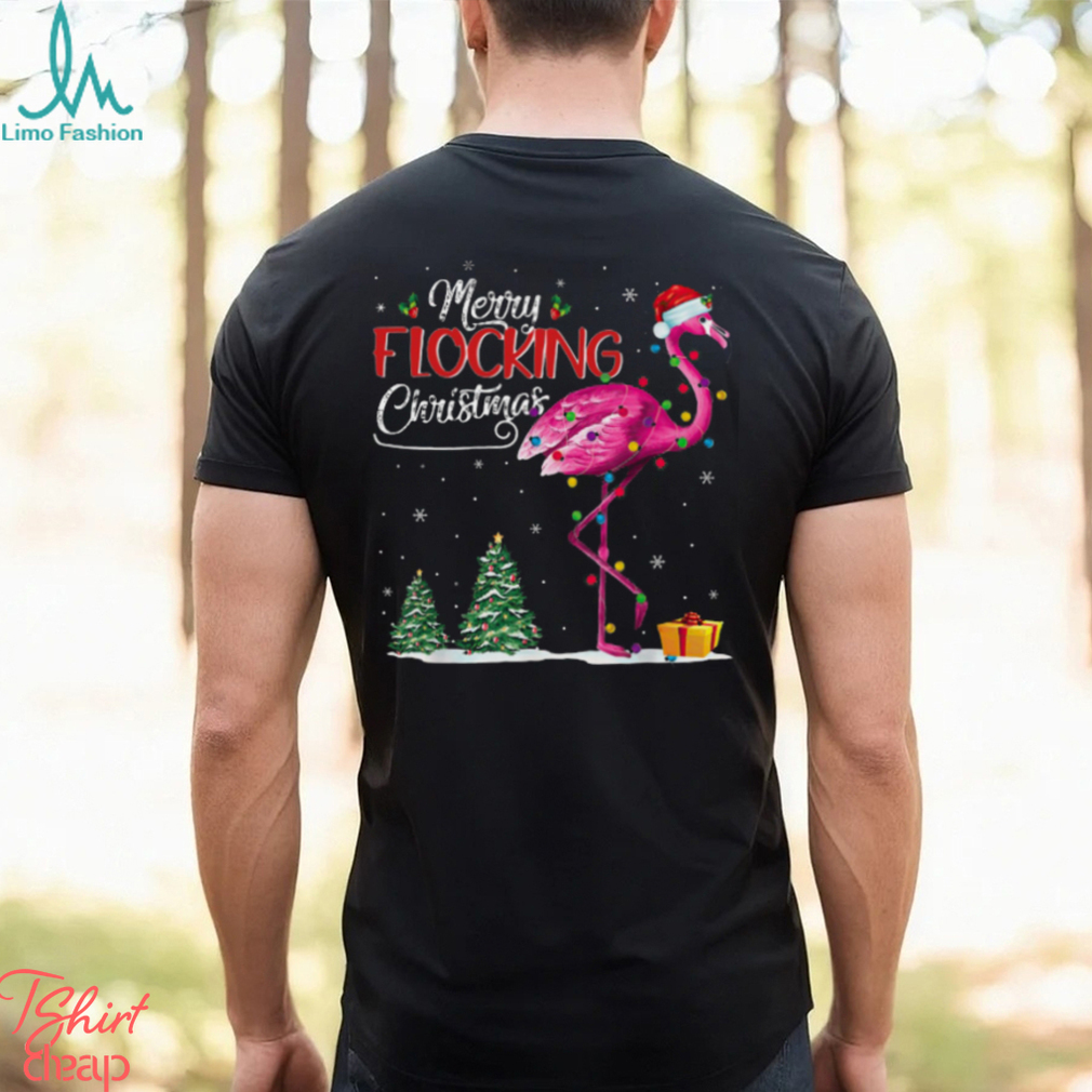 Merry Flocking Christmas Christmas Flamingo Classic T Shirt Merry Flocking Christmas Christmas Flamingo Classic T Shirt