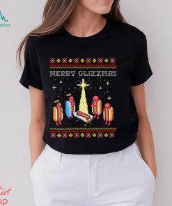 Merry Glizzmas Tacky Funny Merry Christmas Hot Dogs Unisex Sweatshirt